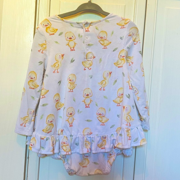 Posh Peanut Long Sleeve Bubble Romper Dress - Picture 2 of 4